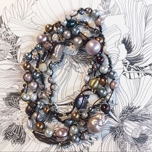 Pretty in Pink Mixed Pearl Bracelet or Necklace